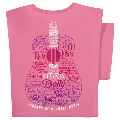 Womens Country Legends Guitar Short Sleeve Graphic Tee