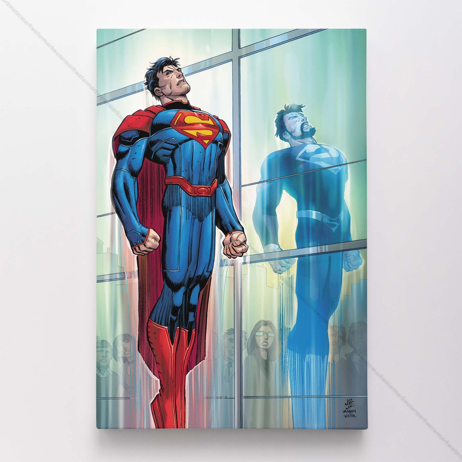 Superman Poster Canvas DC Comic Book Cover Justice League Art Print #9546