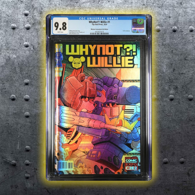WHY NOT ?! WILLIE #1 TRANSFORMERS HOMAGE FOIL ~ C2E2 CGC 9.8 2024! GCB542