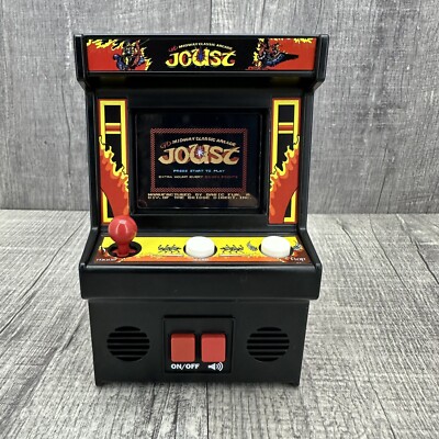 JOUST Arcade Classics Midway Mini Arcade Machine Handheld Retro Game Working