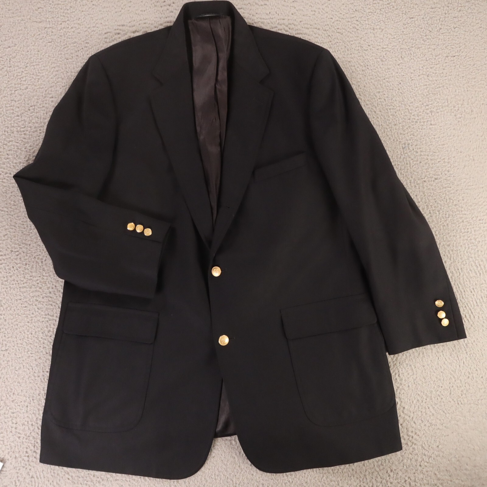 VINTAGE Brooks Brothers Jacket XL XLT Blue 100% Worsted Wool VINTAGE Brooks Brothers Jacket XL XLT Blue 100% Worsted Wool
