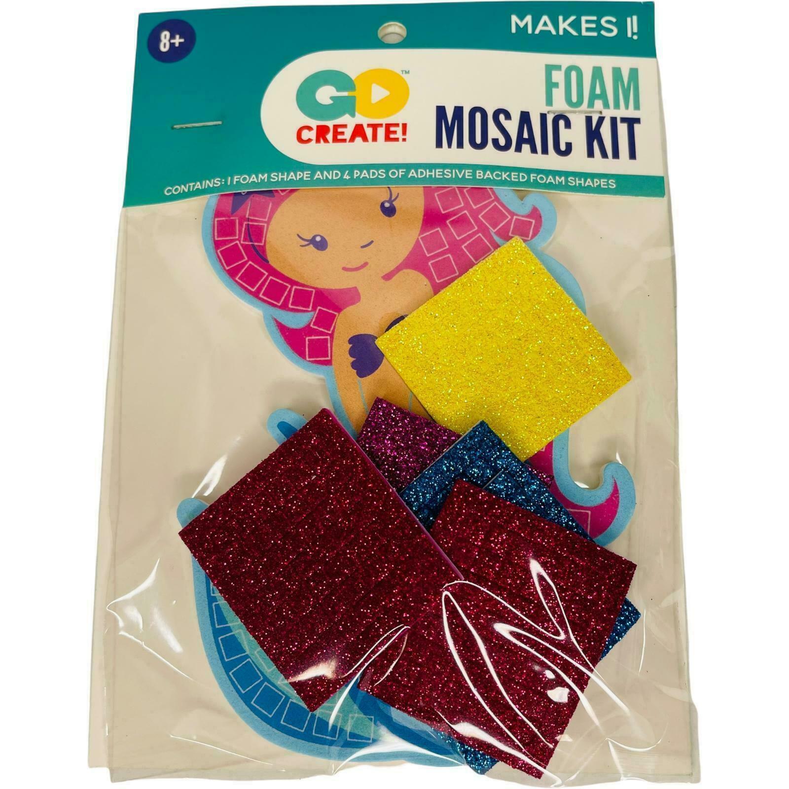 New Image Group Foam Mosaic Kit Mermaid Go Create Ages 8+