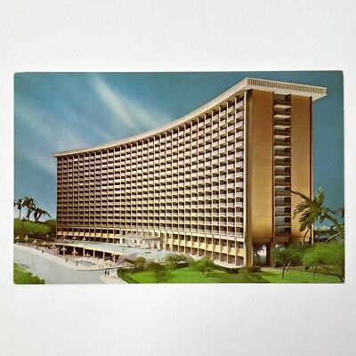 CENTURY PLAZA HOTEL Los Angeles California 1965 Postcard UNUSED Historic