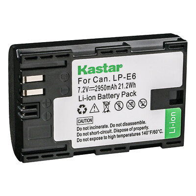 Kastar Battery Replacement for Canon LP-E6 LP-E6N LC-E6E & Canon EOS 5D Mark IV