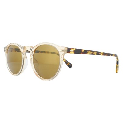 Pre-owned Oliver Peoples Sunglasses Gregory Peck Ov5217s 1485w4 Buff Tortoise Gold Mirror