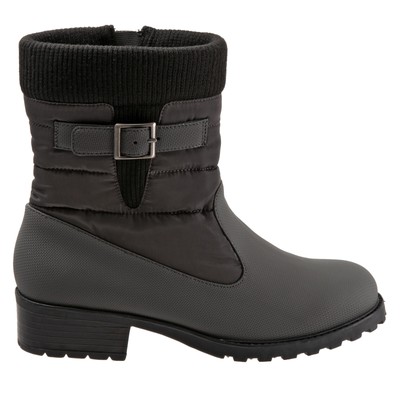 Женские серые узкие повседневные модельные ботинки Trotters Berry Mid T1952-020