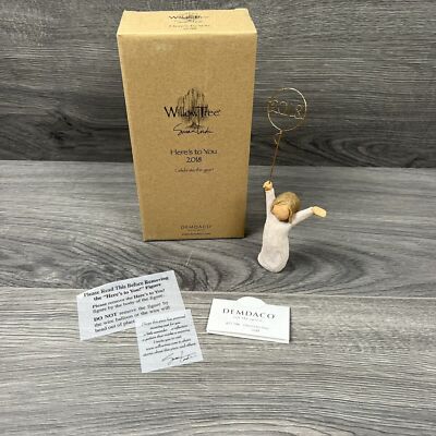 Willow Tree  Here s To You 2018  Figurine # 27706 in Box Celebrate the Year