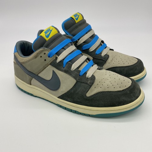 RARE VINTAGE 2008 NIKE DUNK LOW NYX VIVID BLUE / GREY