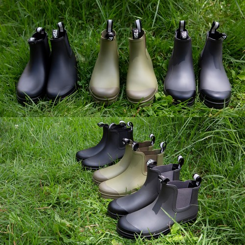 HISEA Women Waterproof Chelsea Boots Fashion Ankle Rain Boots withComfort Insole