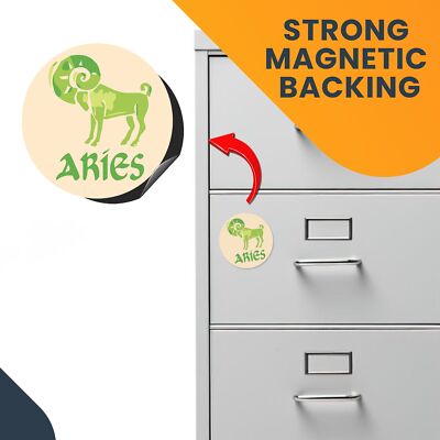 Magnet Me Up Aries Zodiac Sign Fridge Magnet Decal, 5 Inch, Cool Collection