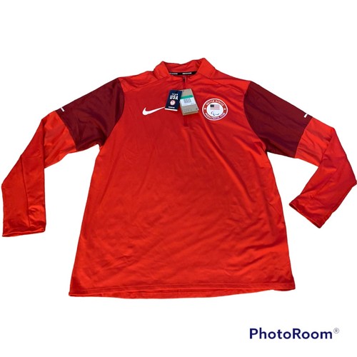 Nike Team USA Olympic Team Dri Fit 1/4 Zip Running Top Size