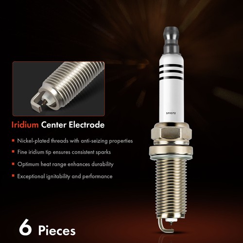 SET Of 6 NGK Laser Platinum Spark Plugs For BMW LZFR6AP11GS - View #5