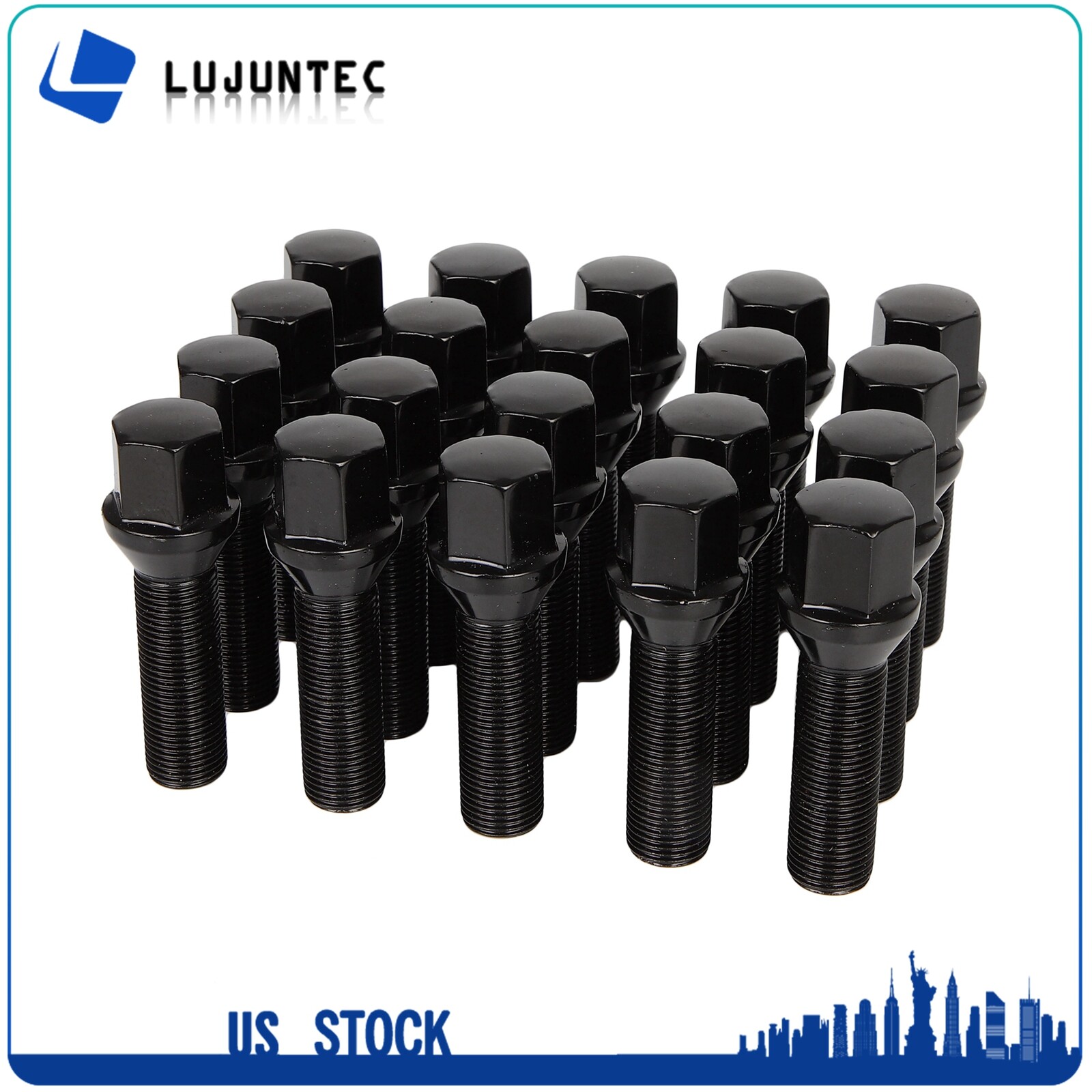 20pc 14x1.25 Lug Bolts For BMW 528i 530i 535i 540i 550i X3 40mm