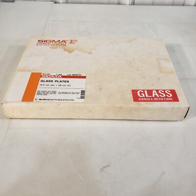 Sigma Aldrich G-1151 One Set 16.5cm x 28cm Glass Plates Wide