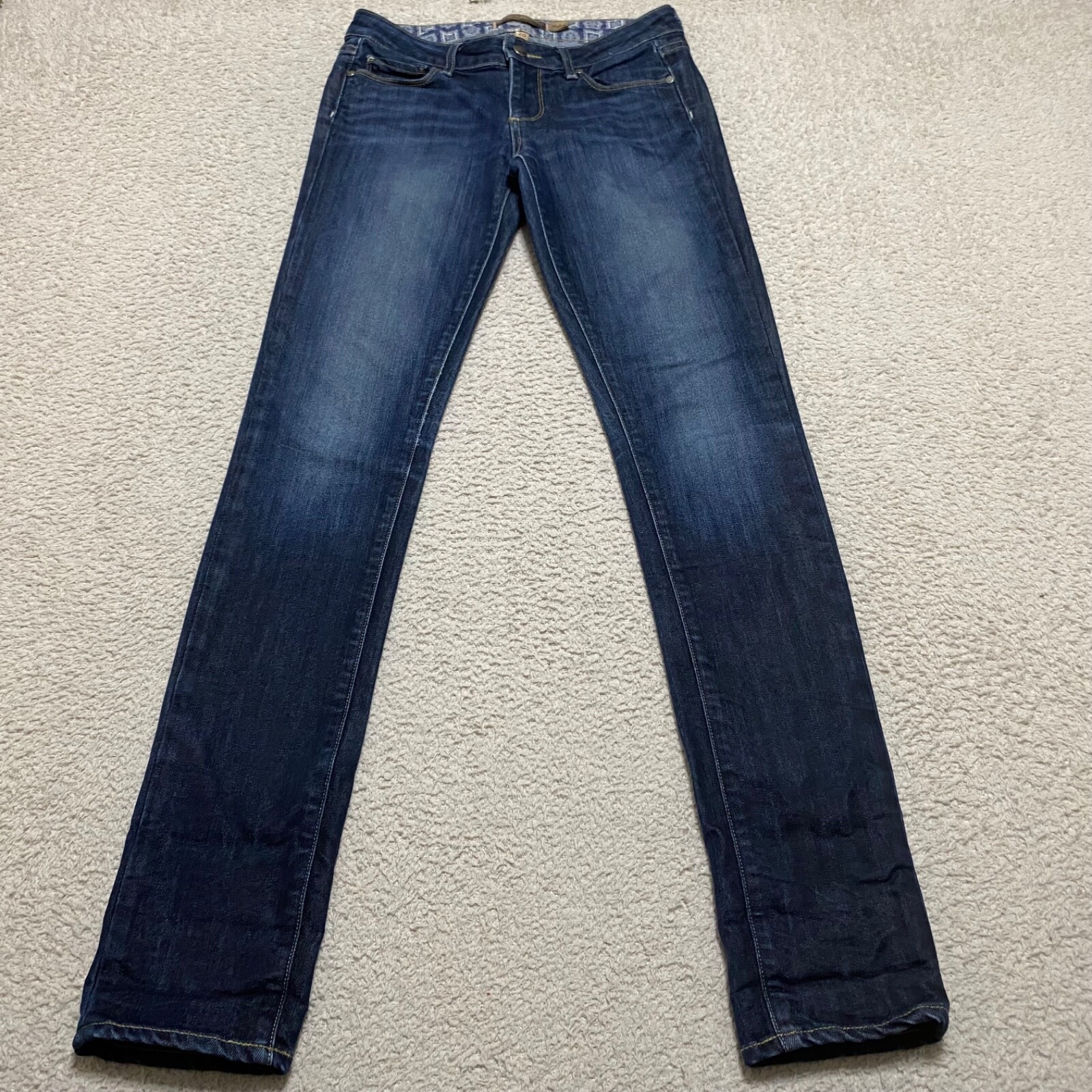 Paige Womens Jeans sz 26 Blue Denim Dark Wash Skyline Skinny