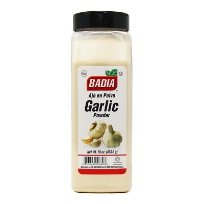 Badia/Garlic/Onion/Minced/Flakes/Powder/Ground/Granulated/Dried/en polvo/Molido