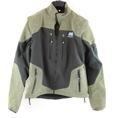 Adventure Spec Linesman Soft Shell Jacket In Black And Green - Men's Size Medium
