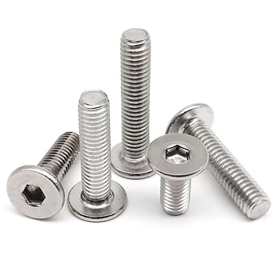 5/50pc M1.6-M8 A2 Allen Hex Hexagon Socket Ultra Thin Flat Wafer Head Screw Bolt