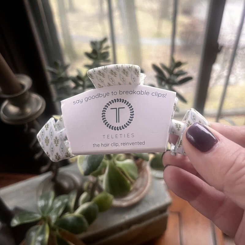 TELETIES Sarah Tucker Retired Medium Classic Hair Clip NWT