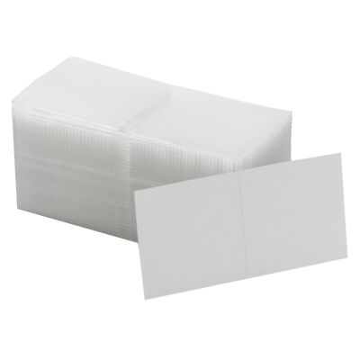 100 2x2 Double Pocket Vinyl Coin Holder Clear Plastic Flip Safe PVC Free