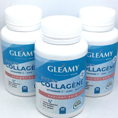 SUPER COLLAGENE GLEAMY 3 X30 GELULES /  11/2026 Anti-Age complément alimentaire