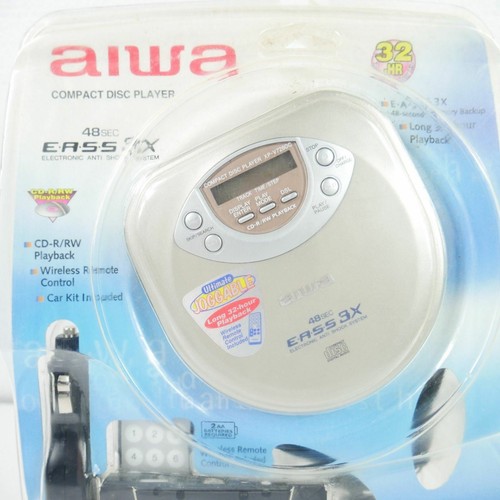 NEW XP-V7260C AIWA CD/CD-R/RW PLAYBACK PLAYER JOGGABLE CAR KIT WIRELESS REMOTE