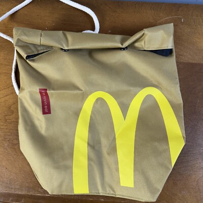 McDonald's School Paper Bag Over the shoulder bag new Backpack Sack Y2K 90s