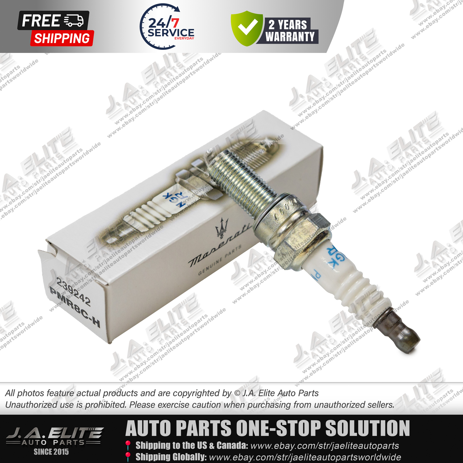8pcs Genuine Spark Plugs for Maserati Quattroporte GranTurismo GC