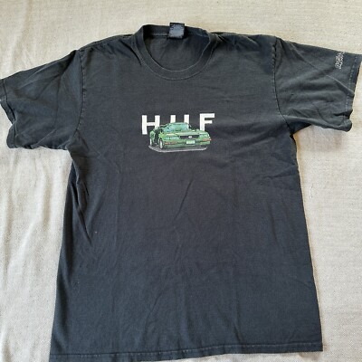 HUF x Street Fight II Mens M Black Skateboarding Skater Streetwear