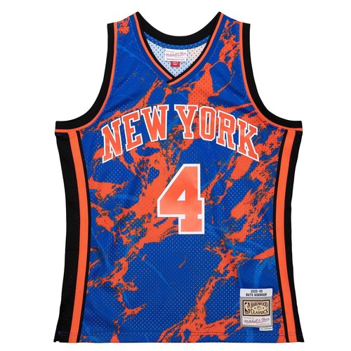 

MITCHELL - NESS TEAM MARBLE SWINGMAN ДЖЕРСИ NY KNICKS 2005 NATE ROBINSON, Синий