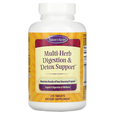 Nature s Secret Multi-Herb Digestion Detox Support 275 таблеток без искусственных добавок