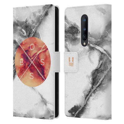 HEAD CASE DESIGNS MARBLE TREND MIX LEATHER BOOK WALLET CASE FOR ONEPLUS PHONES