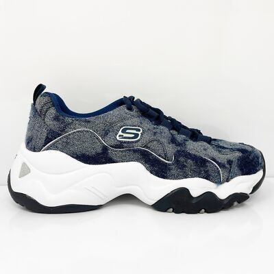 

Skechers Womens D Lite 3 13379 Синяя повседневная обувь Кроссовки Размер 8, Синий, D Lite 3