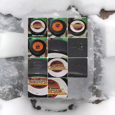 VANCOUVER CANUCKS NHL VINTAGE JOHN A. ZIEGLER GT SLUG TRENCH GAME PUCK MADE- 