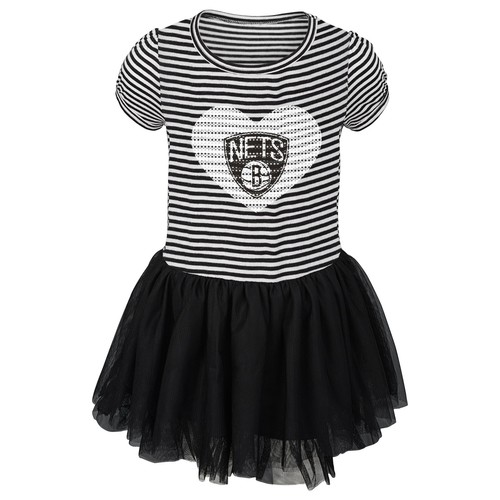 Outerstuff NBA Kids Girls (4–6X) Платье-пачка Brooklyn Nets с пайетками