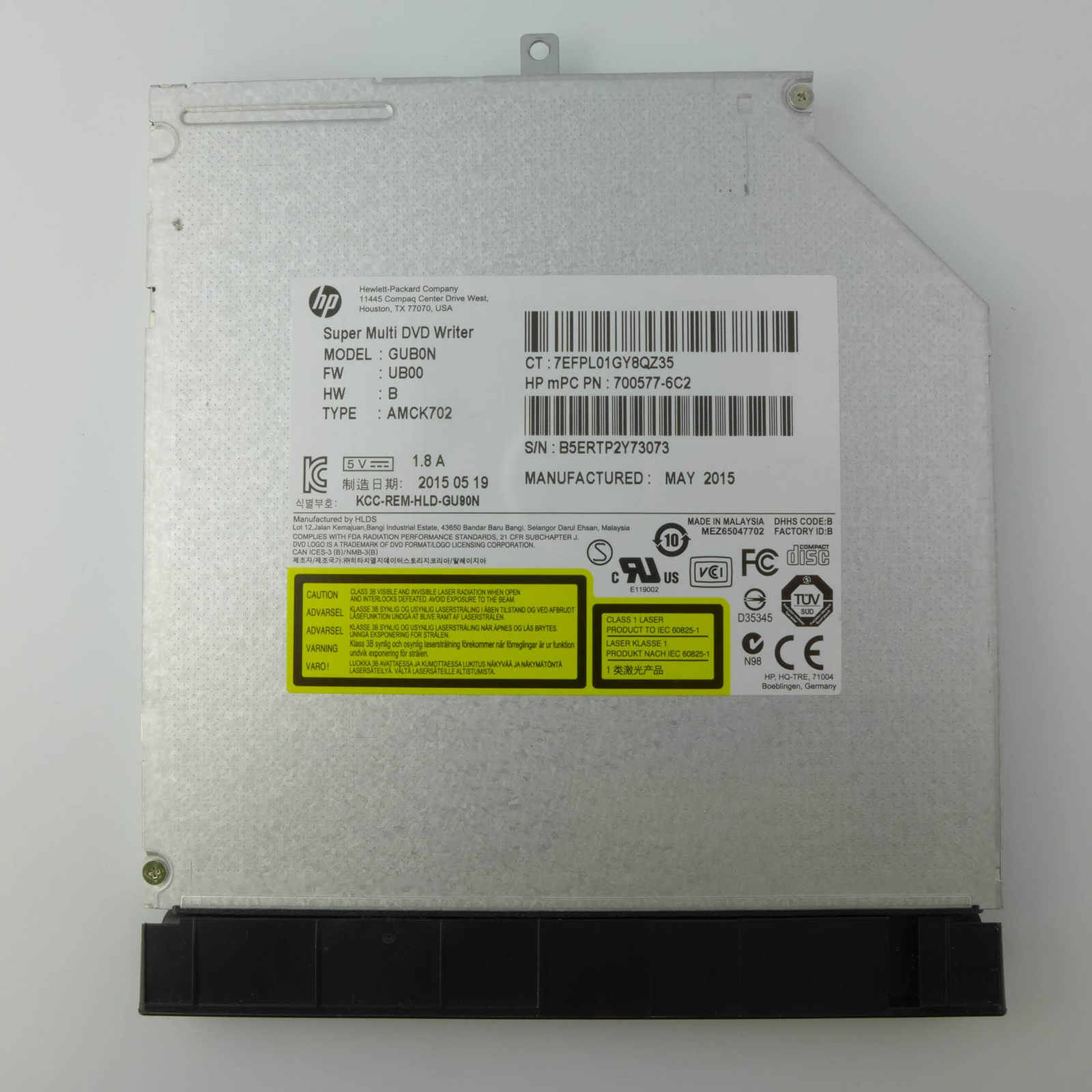 ORIGINAL HP Pavilion 15-ac183ng  LG GUB0N SATA DVD Laufwerk CD ✅