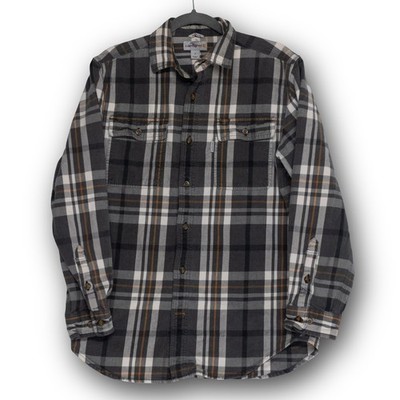 Vintage Carhartt Plaid Flannel Shirt Mens M Original Fit Long Sleeve Excellent