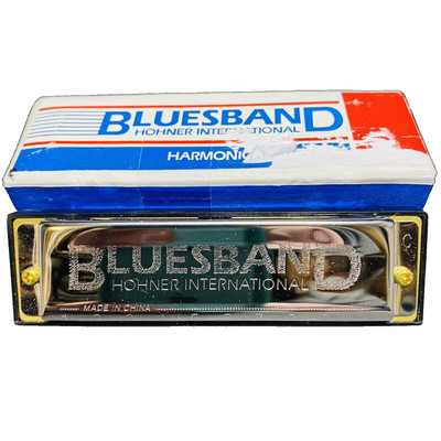 Bluesband Hohner International Harmonica Key Of C Original Box & Instructions