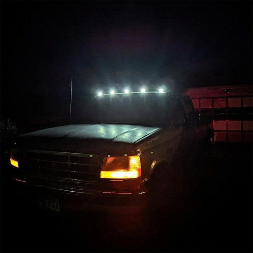 Smoked Cab Roof Marker LED Lights Kit For 99 -16 Ford F250 F350 F450  Super Duty