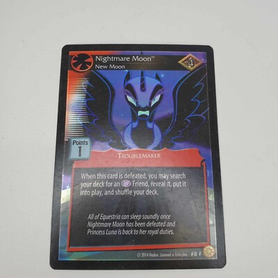My Little Pony New Moon #8F Foil CCG card Hasbro