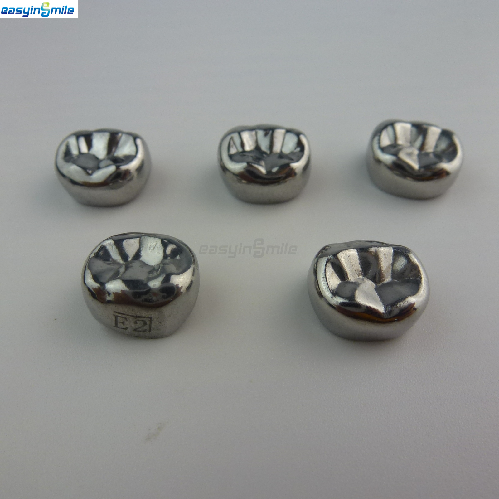 5/48/96pc Dental Kids Adult Crown Stainless Steel Primary Molar Crowns EASYINSMI