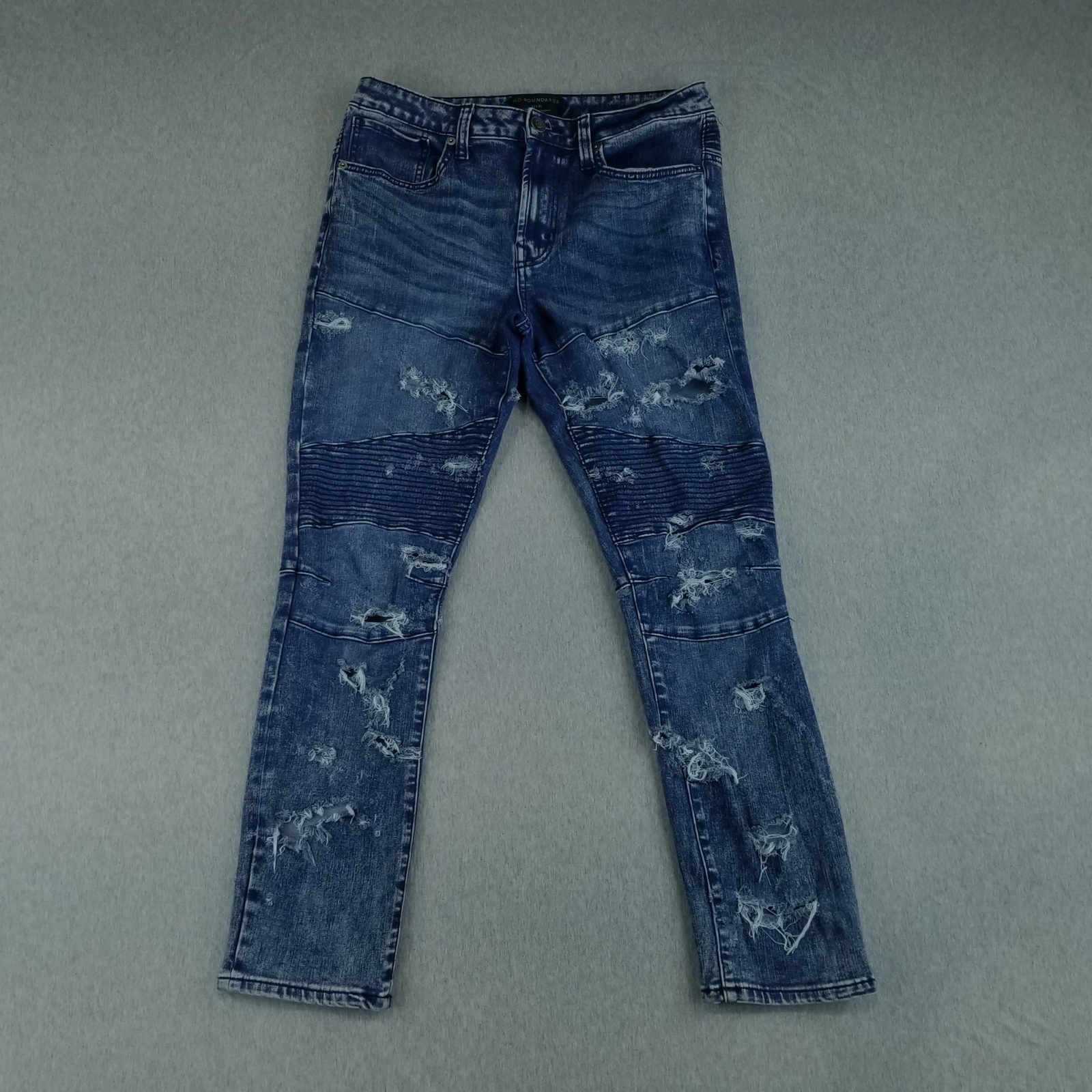 No Boundaries Jeans Men's Sz 32x30 Dark Wash Stretch Mat. Nice Quality
