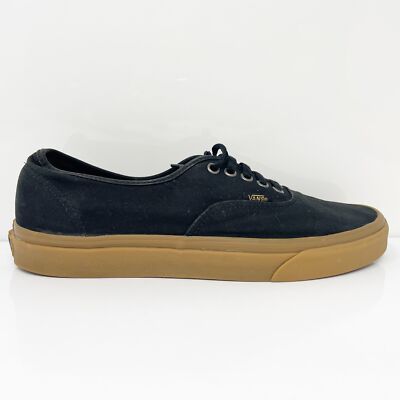Vans Mens Off The Wall 721356 Черная повседневная обувь Кроссовки Размер 11, Черный, Off The Wall