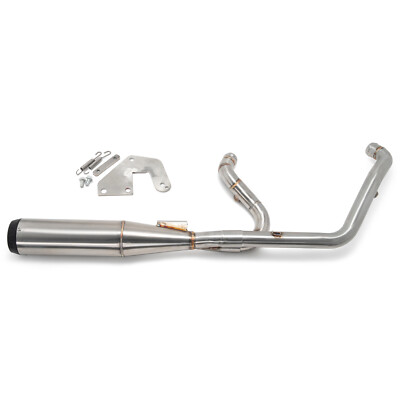 Brushed 2 into 1 Exhaust Pipe for Harley M8 Softail Standard FXST  Breakout 17+