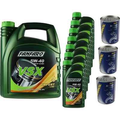 12l Engine Oil FANFARO VSX 5W-40 3x MANNOL Motor Doctor ADDITIVE