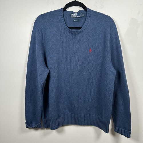 トップス Ralph Lauren 90s border cotton knit 90s Polo Ralph Lauren Border Cotton Knit トリコロール XL