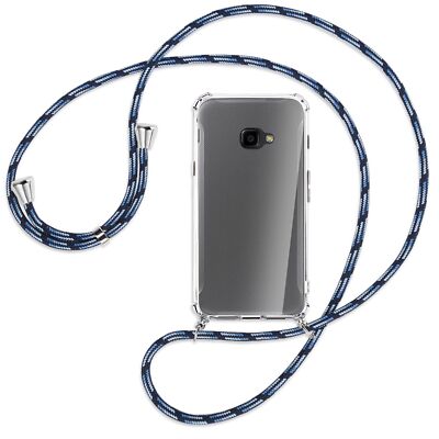 Handykette für Samsung Galaxy Xcover 4 / 4s Blautöne Hülle mit Band Kordel