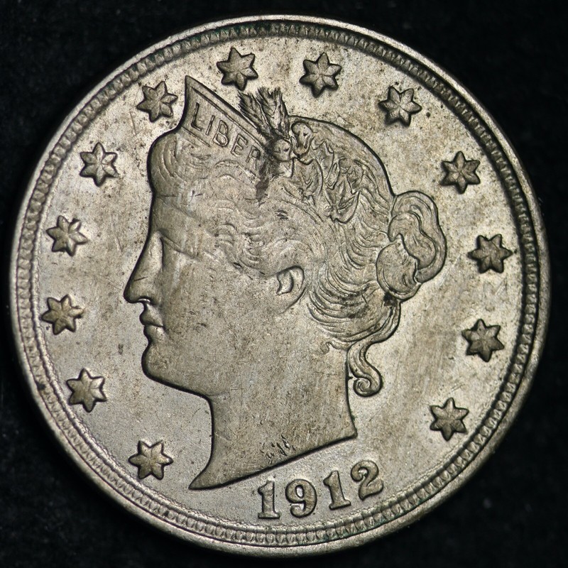 liberty　0308 1912 Liberty V Nickel CHOICE UNC FREE SHIPPING E255 XHN | eBay
