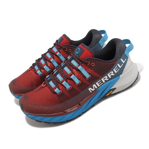 

Мужские кроссовки Merrell Agility Peak 4 Red Blue Vibram для походов на открытом воздухе J067463, Синий, Agility Peak 4