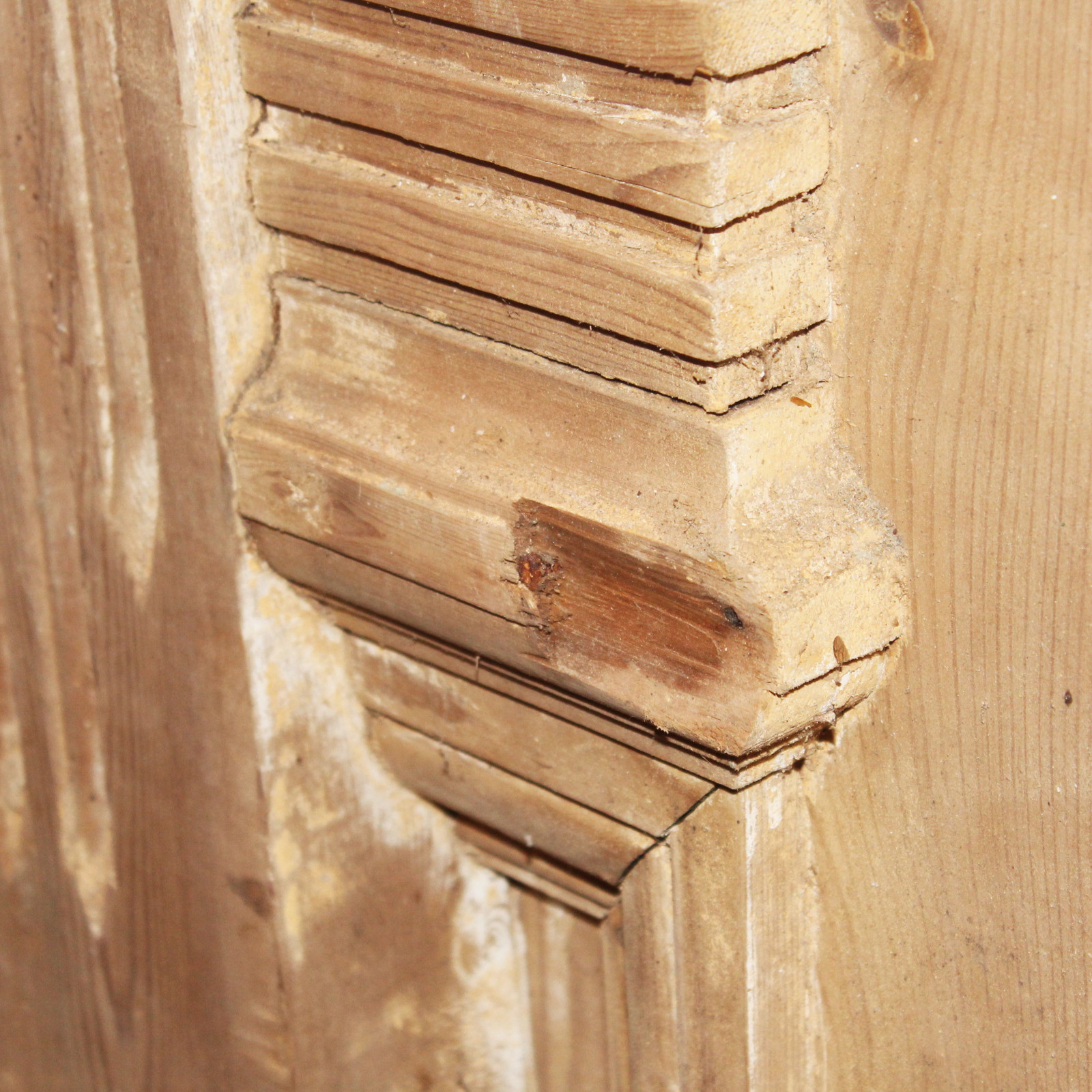 Pair of Antique French Colonial 43” Door Pair with Iron Inserts, NED946